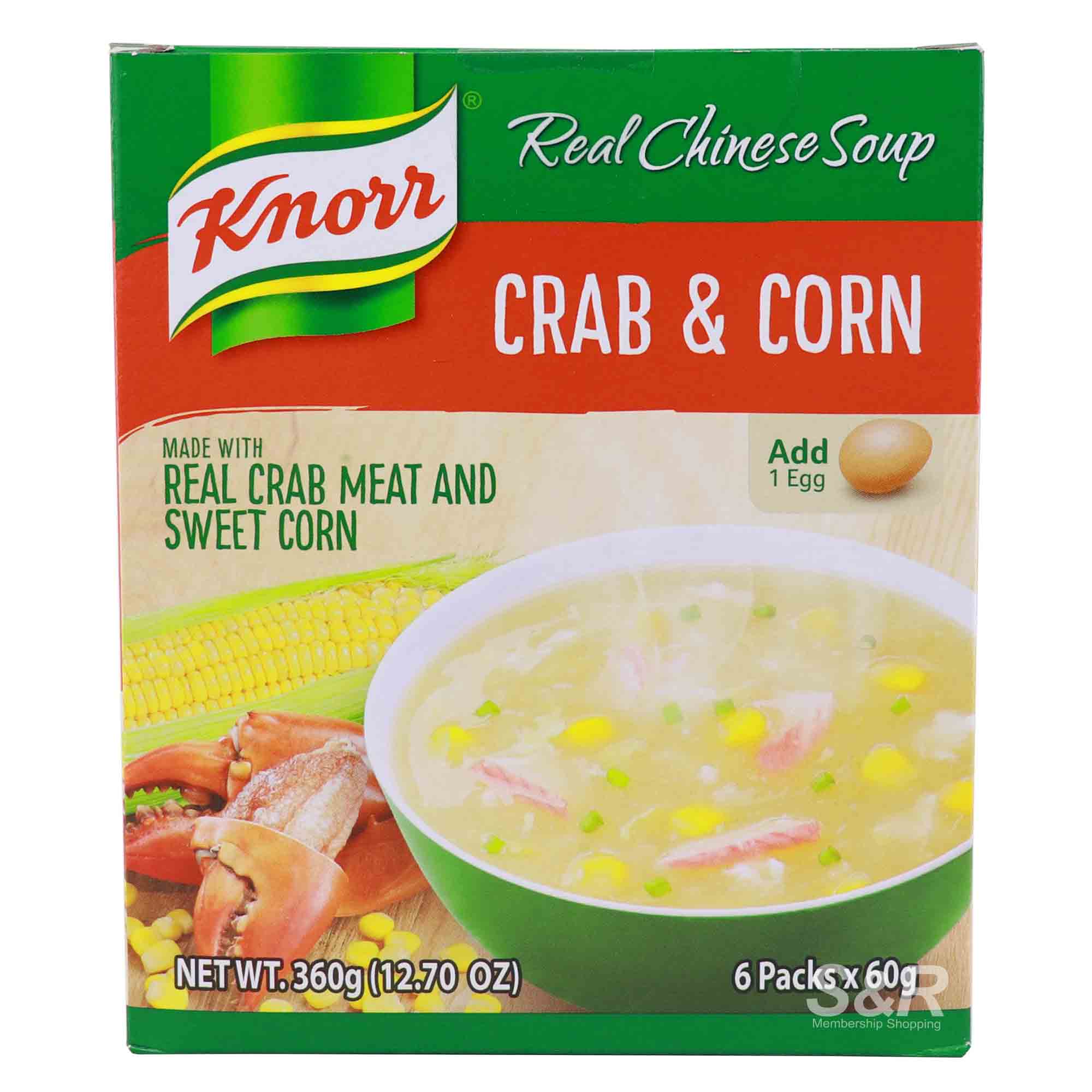 Knorr Real Chinese Soup Crab and Corn 6pcs
